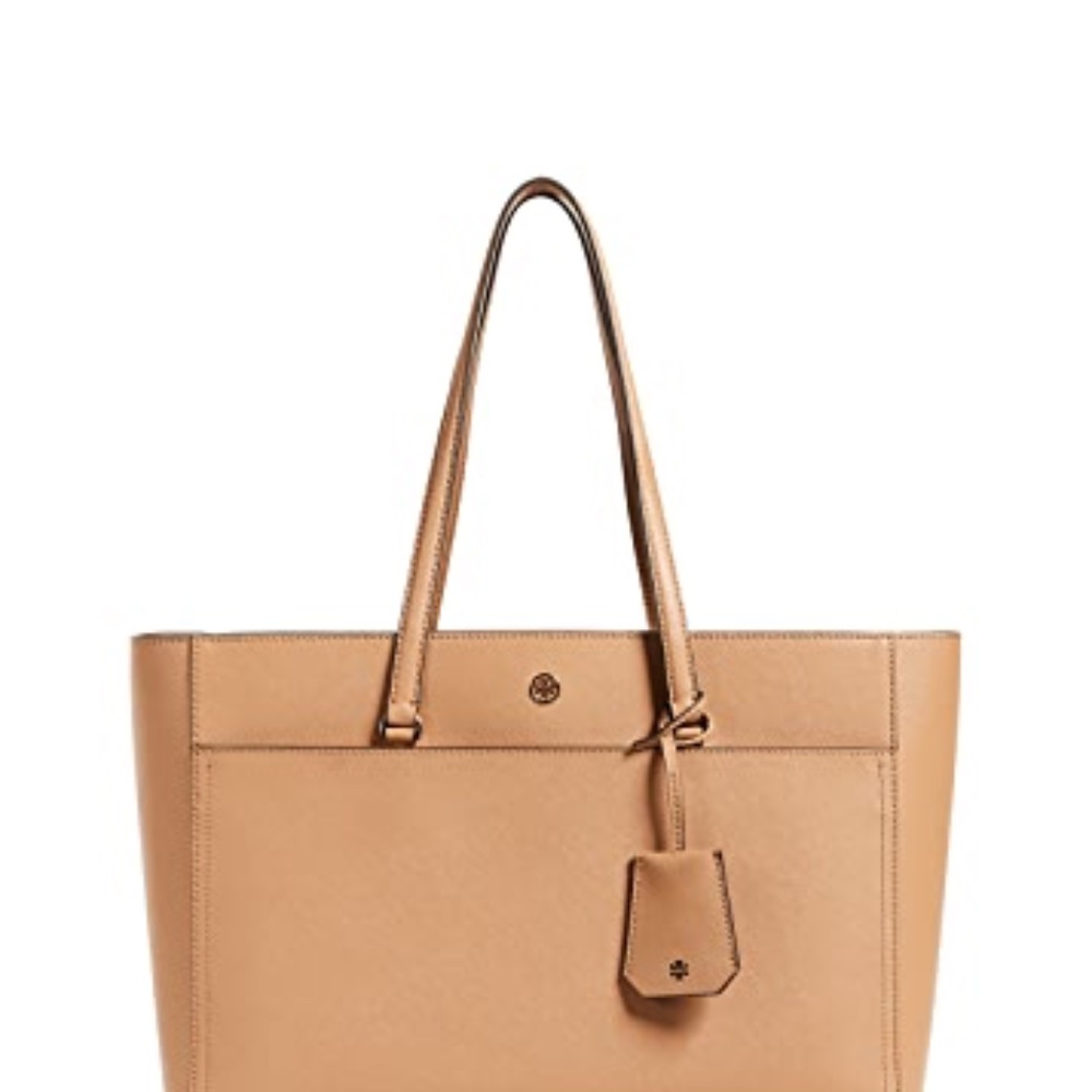 Tory Burch Robinson Tan Cardamom Tote Large